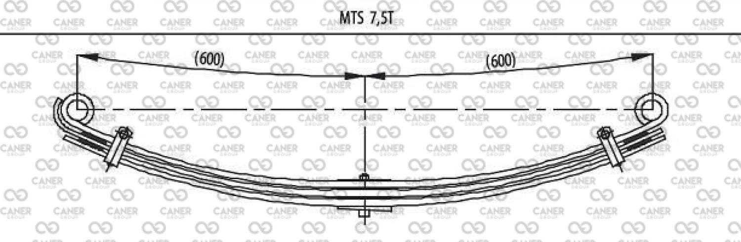 MITSUBISHI PARABOLİK ÖN ANA BURÇLU-;MK31004200P-01; 